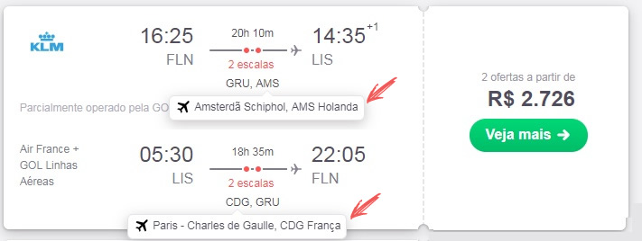 como ver se é possível solicitar um stopover